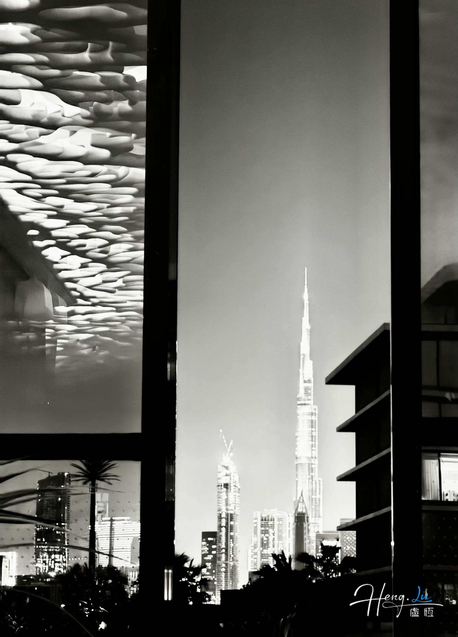 Monochrome city architecture photographed by Heng Lu