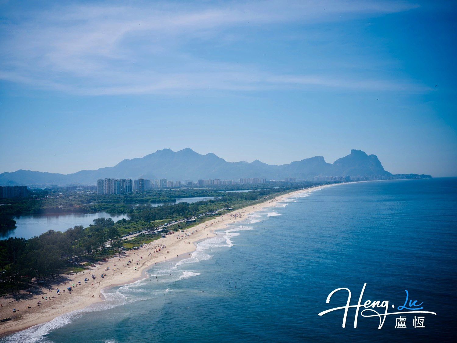 Coastal city and mountain panorama photographed by Heng Lu