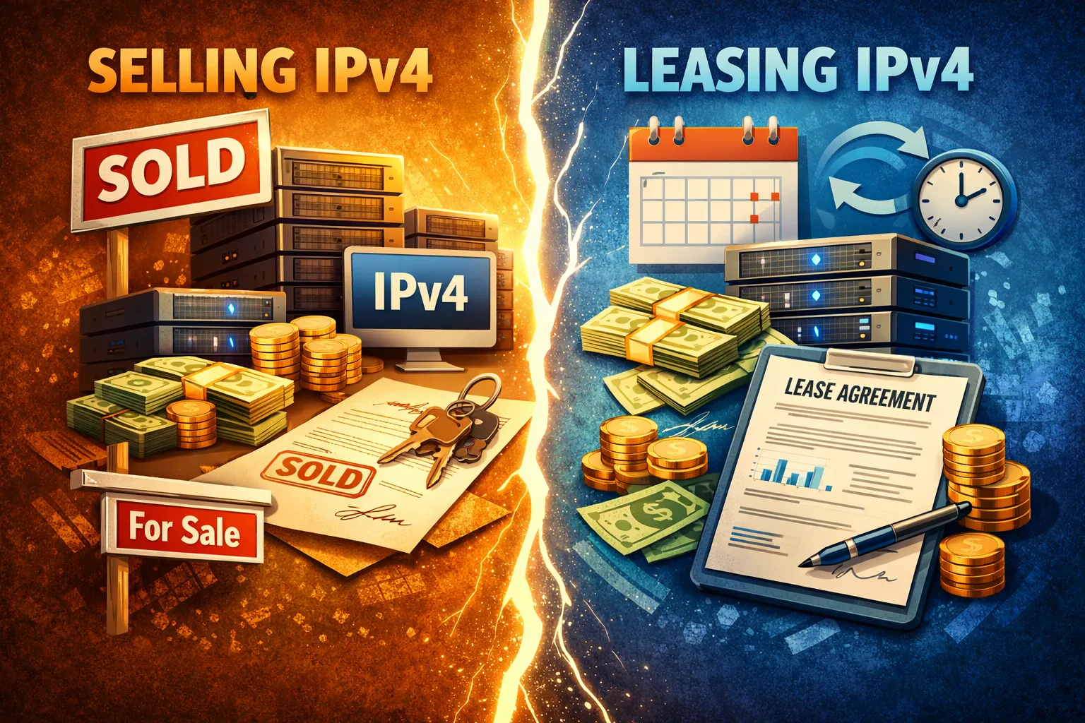 Selling vs Leasing IPv4 Addresses