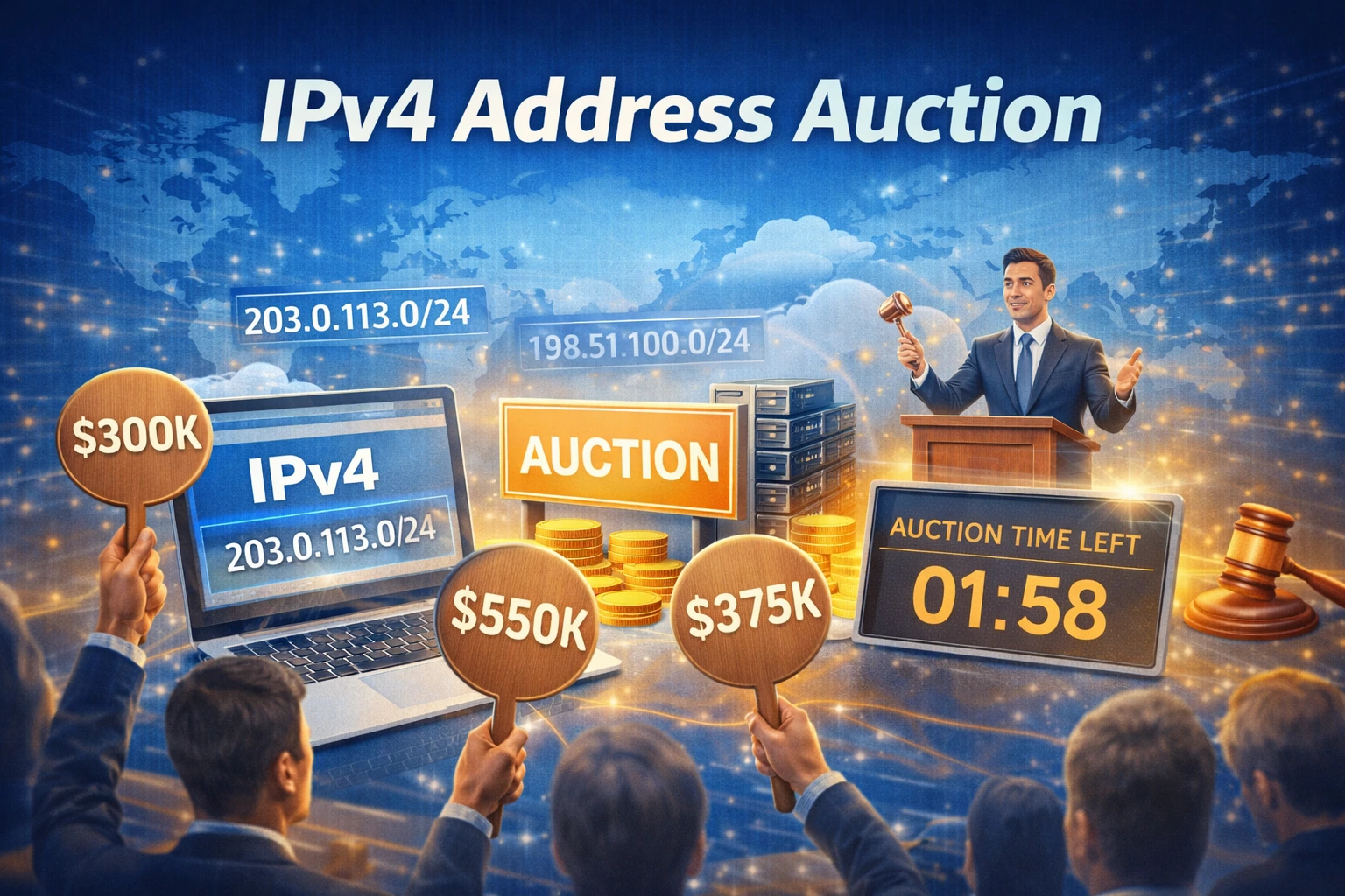 IPv4 address auctio